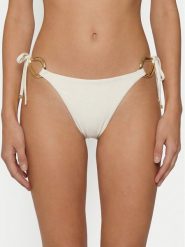 Guess Dół od bikini E6GO10 KF590 Biały. Białe bikini damskie Guess, z aplikacjami. Za 289.99 zł.
