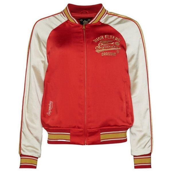 Kurtka turystyczna damska Superdry CNY Suikajan. Czerwone kurtki damskie Superdry., bez wzorów, z poliesteru, bez kaptura. W wyprzedaży za 521.00 zł.