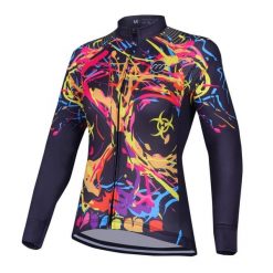 Koszulka rowerowa z długim rękawem damska madani. Czarne bluzki sportowe damskie MADANI, l, z materiału, bez kołnierzyka, bez ramiączek. Za 59.00 zł.
