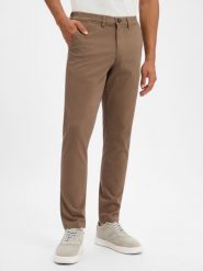 Selected Spodnie Mężczyźni Bawełna brązowy, 36-32. Brązowe spodnie materiałowe męskie Selected, bez wzorów, z bawełny. Za 399.95 zł.