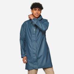 Parka na rower miejski Btwin 540 unisex przeciwdeszczowa. Czarne parki damskie B'TWIN, s, bez wzorów, z materiału. Za 339.99 zł.