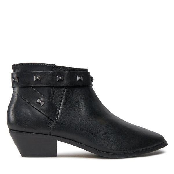 Botki Ted Baker. Czarne botki damskie Ted Baker, bez obcasa, na słupku, bez zapięcia. Za 499.99 zł.