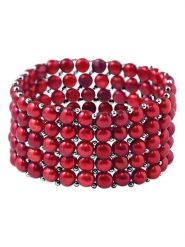 ATELIERS SAINT GERMAIN Bransoletka z perłami rozmiar: onesize. Czerwone bransoletki damskie ATELIERS SAINT GERMAIN. Za 528.34 zł.