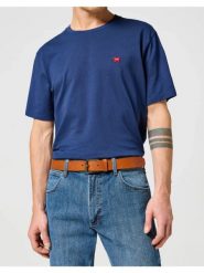 WRANGLER MĘSKI PASEK SKÓRZANY LEATHER BELT COGNAC 112358070 PREMIUM W0N7014672. Brązowe paski męskie Wrangler, bez wzorów, klasyczne. Za 129.99 zł.