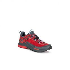 Buty trekkingowe męskie Aku Rocket Gtx. Czerwone buty trekkingowe męskie Aku, z gumy, bez zapięcia, trekkingowe. Za 798.00 zł.