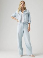 Levi's Dżinsy - Straight leg - w kolorze błękitnym rozmiar: W28/L29. Niebieskie jeansy damskie Levi's, z podwyższonym stanem. Za 219.95 zł.