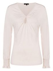 More & More Bluzka w kolorze kremowym rozmiar: 40. Brązowe bluzki damskie MORE & MORE, s, bez wzorów, z wiskozy, klasyczne, bez kołnierzyka, bez ramiączek. Za 78.28 zł.