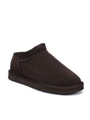 Gooce Skórzane botki zimowe "Jack" w kolorze ciemnobrązowym rozmiar: 42. Brązowe buty zimowe męskie Gooce, na zimę, ze skóry, bez zapięcia. Za 218.05 zł.