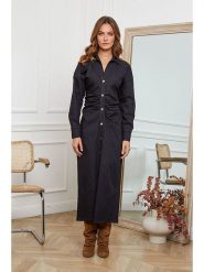 Joséfine Sukienka "Malone" w kolorze czarnym rozmiar: S. Czarne sukienki damskie Joséfine, na co dzień, s, bez wzorów, bez kołnierzyka, bez ramiączek, maxi, proste. Za 208.83 zł.