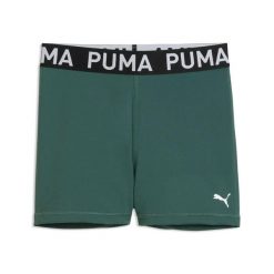 Szorty damskie Puma Strong 3". Zielone spodenki sportowe damskie Puma, m, ze skóry, do biegania. Za 155.50 zł.