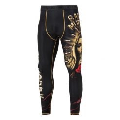 Legginsy sportowe męskie EXTREME HOBBY SANTA MUERTE. Czarne bielizna termoaktywna męska EXTREME HOBBY, l, bez wzorów, z elastanu. Za 229.00 zł.