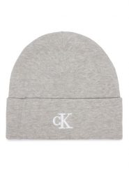 Calvin Klein Czapka LV04D8020G Szary jasny. Szare czapki zimowe damskie CALVIN KLEIN, z wiskozy. Za 129.99 zł.