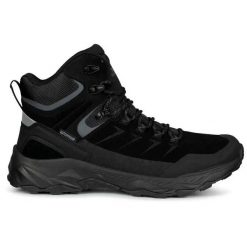 Buty trekkingowe Trespass Dean. Czarne buty trekkingowe męskie Trespass, z gumy, bez zapięcia, trekkingowe. Za 442.99 zł.