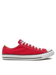 Converse Trampki Chuck Taylor All Star Ox M9696C Czerwony. Czerwone trampki i tenisówki damskie Converse, bez wzorów, z materiału. Za 239.99 zł.