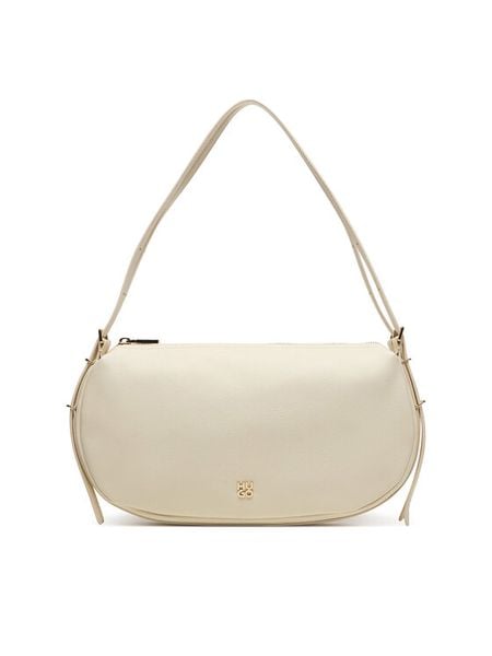 HUGO Torebka Neeko P_Shoulder Bag 50558234 Biały. Białe torebki klasyczne damskie Hugo, bez wzorów, ze skóry, bez dodatków. Za 669.99 zł.