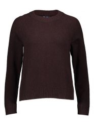 GAP Sweter w kolorze ciemnobrązowym rozmiar: L. Brązowe swetry klasyczne damskie GAP, l, z bawełny, bez kołnierzyka. Za 96.60 zł.