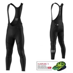 Spodnie rowerowe męskie Biemme Winter Garun 2.0 na szelkach. Czarne spodnie materiałowe męskie Biemme, bez wzorów, sportowe. Za 560.00 zł.