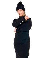 Koszulka z bawełna na co dzień na siłownię. Czarne t-shirty damskie LEONE 1947 APPAREL, s, z aplikacjami, z bawełny, bez kołnierzyka. Za 248.39 zł.