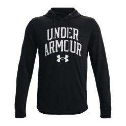 Bluza treningowa męska Under Armour Rival Terry Logo Crew. Czarne bluzy bez kaptura męskie Under Armour, m. Za 141.00 zł.