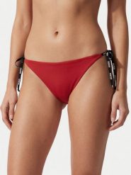 HUGO Dół od bikini Pure Side Tie 50555671 Różowy. Czerwone bikini damskie Hugo, bez wzorów. Za 199.99 zł.