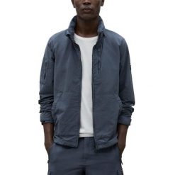 Kurtka ECOALF RIGIALF JACKET Niebieski. Niebieskie kurtki męskie Ecoalf, m, bez wzorów, z tkaniny, bez kaptura. Za 663.70 zł.