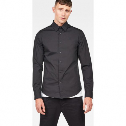G-Star Raw - Koszula. Czarne koszule męskie G-Star Raw, l, bez wzorów, z bawełny, bez kołnierzyka, bez ramiączek. W wyprzedaży za 229.90 zł.