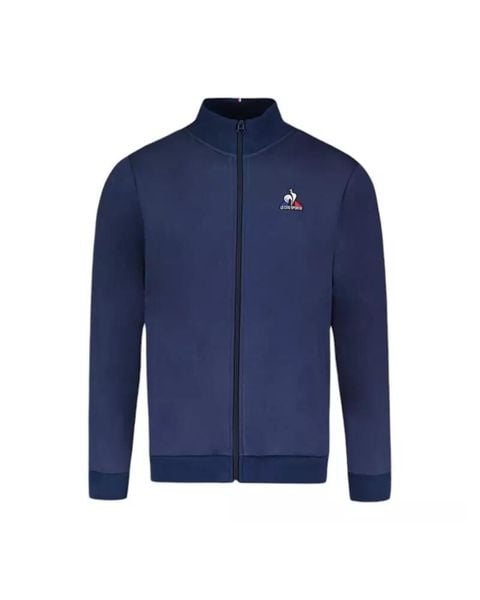 Bluza dresowa sportowa męska ESS FZ Sweat N°4 M. Niebieskie bluzy bez kaptura męskie Le Coq Sportif, m, z bawełny. Za 335.05 zł.