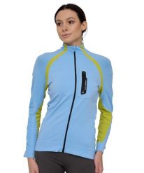 Bluza dresowa termoaktywna rozpinana damska Brubeck ACTIVE PRO. Niebieskie bluzy bez kaptura damskie Brubeck, s, z dresówki. Za 299.00 zł.