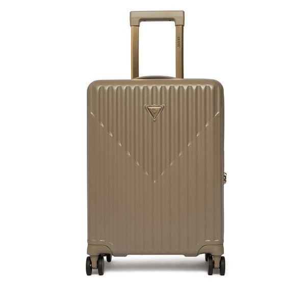 Walizka kabinowa Guess. Brązowe walizki Guess, z aplikacjami. Za 1,089.00 zł.