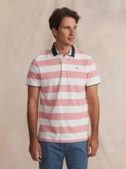 Koszulka Polo Męska TBS Govanpol. Czerwone koszulki polo męskie Tbs, na lato, l, bez wzorów, z bawełny, bez ramiączek. Za 299.00 zł.