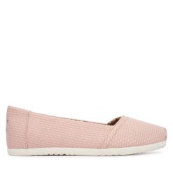 Baleriny Toms. Czerwone baleriny damskie Toms, bez wzorów, bez obcasa. Za 279.99 zł.