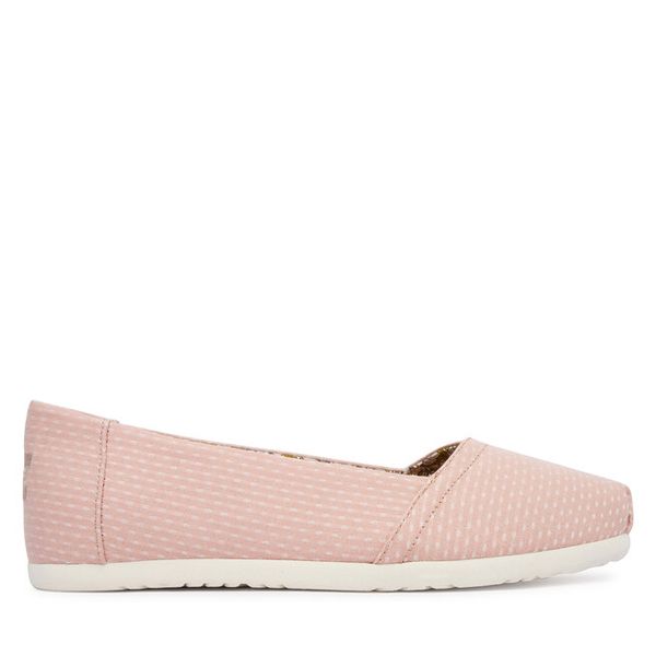 Baleriny Toms. Czerwone baleriny damskie Toms, bez wzorów, bez obcasa. Za 279.99 zł.