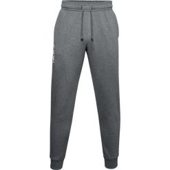 Spodnie treningowe męskie Under Armour Rival Fleece 3Logo Jogger. Szare spodnie materiałowe męskie Under Armour, bez wzorów. Za 176.00 zł.