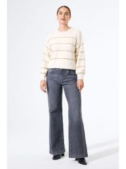 Garcia Sweter w kolorze kremowym rozmiar: S. Brązowe swetry klasyczne damskie Garcia, s, ze splotem, bez kołnierzyka. Za 130.99 zł.