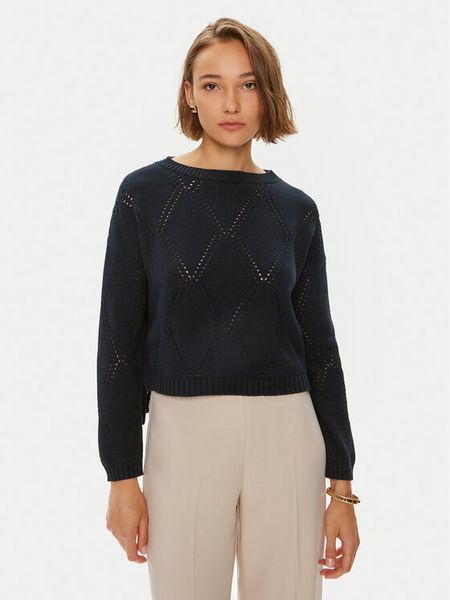 Weekend Max Mara Sweter Abbozzi 2425366161 Granatowy Slim Fit. Niebieskie swetry klasyczne damskie Weekend Max Mara, m, z syntetyku, bez kołnierzyka. Za 739.00 zł.