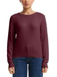 S.Oliver Sweter w kolorze bordowym rozmiar: S. Czerwone swetry klasyczne damskie S.Oliver, s, bez kołnierzyka. Za 73.99 zł.