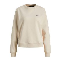 Damska bluza z okrągłym dekoltem JJXX abbie Rel Every Brush. Białe bluzy bez kaptura damskie JJXX, l, z materiału. Za 110.75 zł.