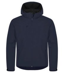 Clique Classic Softshell Hoody – 3-warstwowa softshell z recyklingowanego. Niebieskie kurtki softshell damskie CLIQUE, m, bez wzorów, z softshellu, z kapturem. Za 304.42 zł.