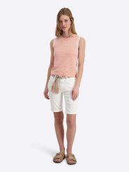 Timezone Szorty dżinsowe "Nali" - Slim fit - w kolorze białym rozmiar: W32. Białe szorty damskie Timezone, bez wzorów, klasyczne. Za 148.96 zł.