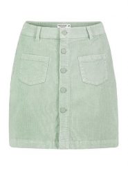 Sublevel Spódnica sztruksowa w kolorze miętowym rozmiar: M. Zielone spódniczki damskie Sublevel, m, bez wzorów, ze sztruksu, mini. Za 78.47 zł.