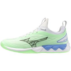 Buty halowe Mizuno Wave Luminous. Białe obuwie do biegania damskie Mizuno, mizuno wave. Za 369.99 zł.