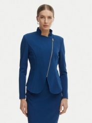 Rinascimento Marynarka CFC0127901003 Niebieski Slim Fit. Niebieskie marynarki i żakiety damskie RINASCIMENTO, s, bez wzorów, z syntetyku. Za 579.99 zł.