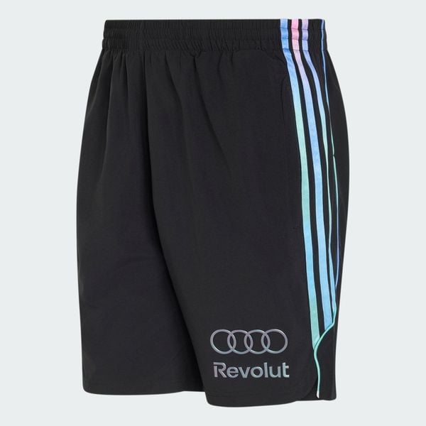 SZORTY AUDI REVOLUT F1 TEAM TEAMGEIST. Czarne szorty męskie Adidas, bez wzorów, z materiału, sportowe. Za 329.00 zł.