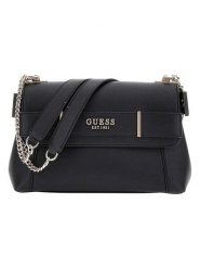 Guess Torebka w kolorze czarnym - 25 x 16 x 8 cm rozmiar: onesize. Czarne torebki klasyczne damskie Guess, z aplikacjami, z materiału, bez dodatków. Za 432.95 zł.