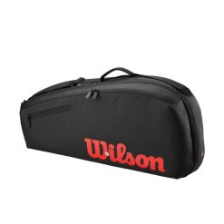 Torba tenisowa na rakiety Wilson Clash v3 Racket 3PK Bag. Czarne torebki klasyczne damskie Wilson, bez wzorów, bez dodatków. Za 399.99 zł.