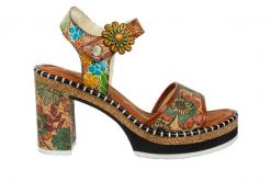 Sandały Laura Vita Naomio 06 Camel 202068, Brązowy, Skóra naturalna - 39. Brązowe sandały damskie Laura Vita, bez wzorów, z materiału, bez obcasa, na platformie. W wyprzedaży za 269.10 zł.