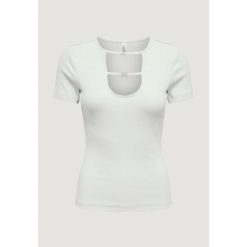 Stanik opaska Kobieta ONLY Onlrene Life S/S Open Emb. Jrs. Białe biustonosze sportowe damskie Only, bez wzorów, z bawełny. Za 131.00 zł.