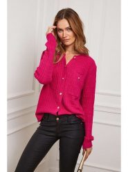 Joséfine Kardigan "Castel" w kolorze różowym rozmiar: M. Różowe kardigany damskie Joséfine, m, bez wzorów, z kaszmiru. Za 193.70 zł.