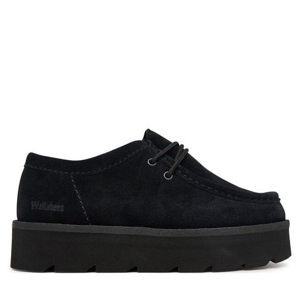 Półbuty Clarks. Czarne półbuty damskie Clarks, bez wzorów, bez obcasa, na płaskiej podeszwie. Za 479.99 zł.