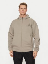 Adidas Bluza Z.N.E. JC5495 Beżowy Regular Fit. Brązowe bluzy bez kaptura męskie Adidas, m, z syntetyku. Za 289.99 zł.